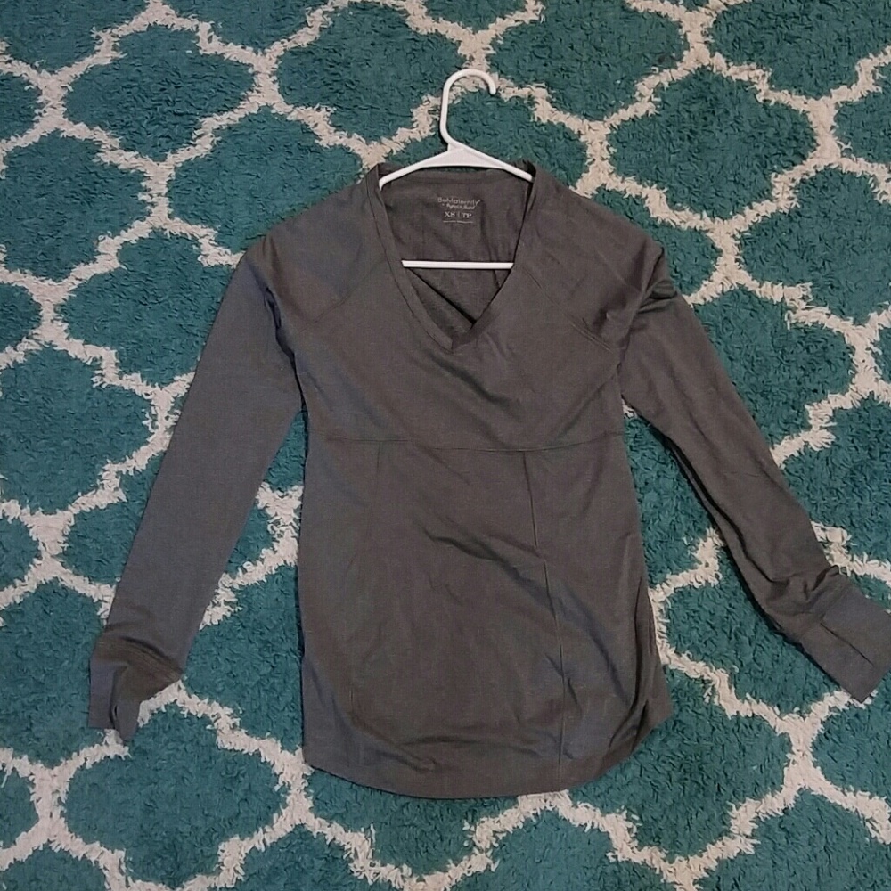 Long sleeve maternity tee